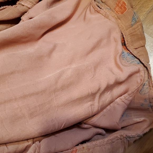 Free People BOHO printed pink blue floral Anita maxi sundress sleeveless.MEDIUM - Picture 11 of 13